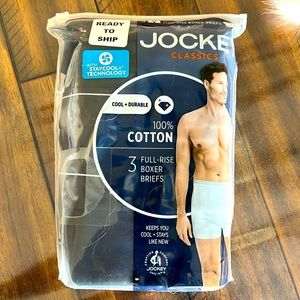 Jockey full-ride boxer briefs (black)